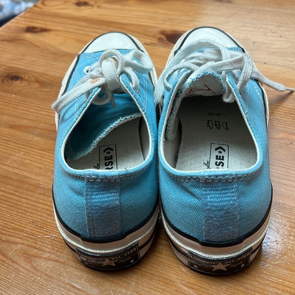 Blue low top Converse chuck Taylor tie sneakers women’s 6 - Picture 6 of 10